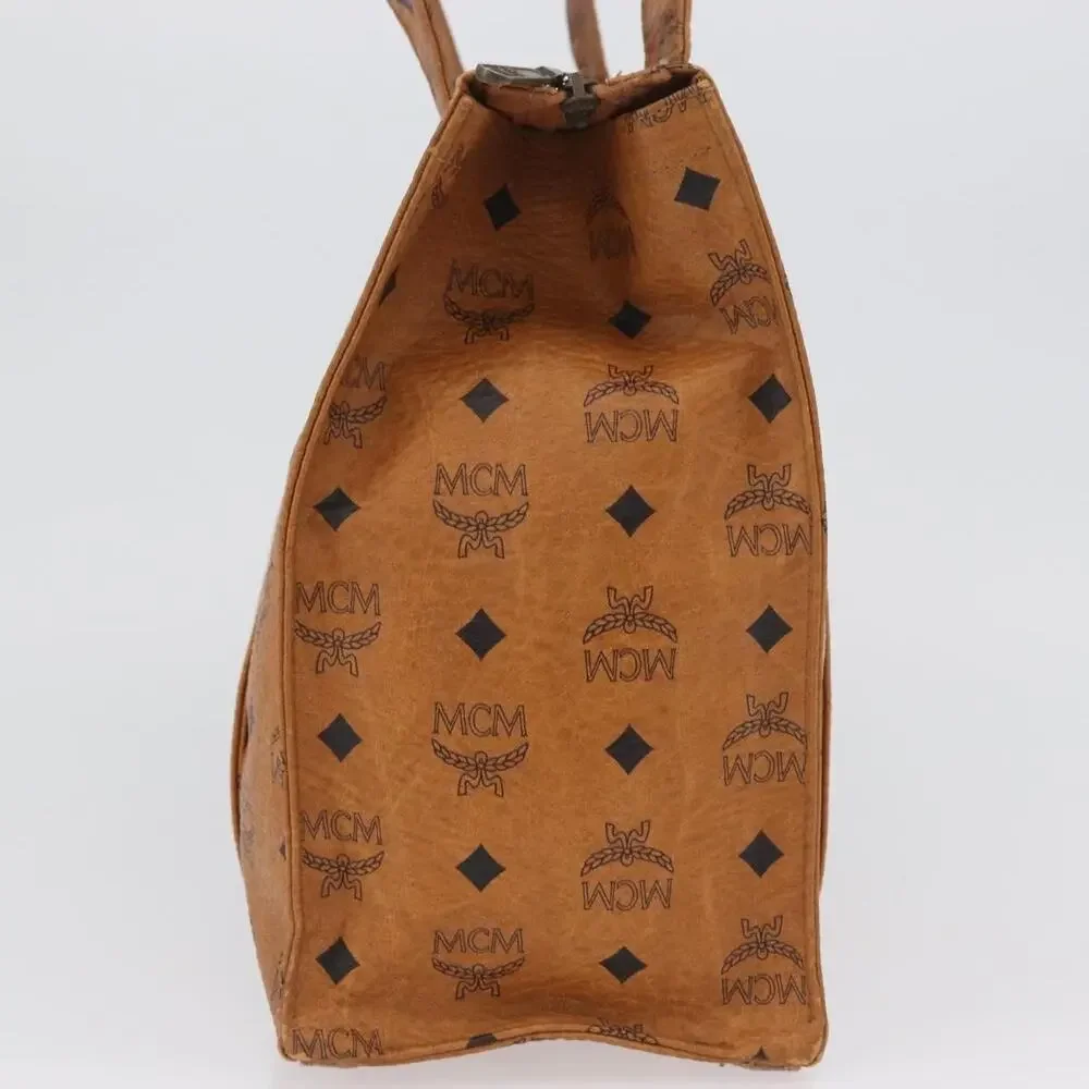 MCM Logogram Visetos Tote Bag Brown